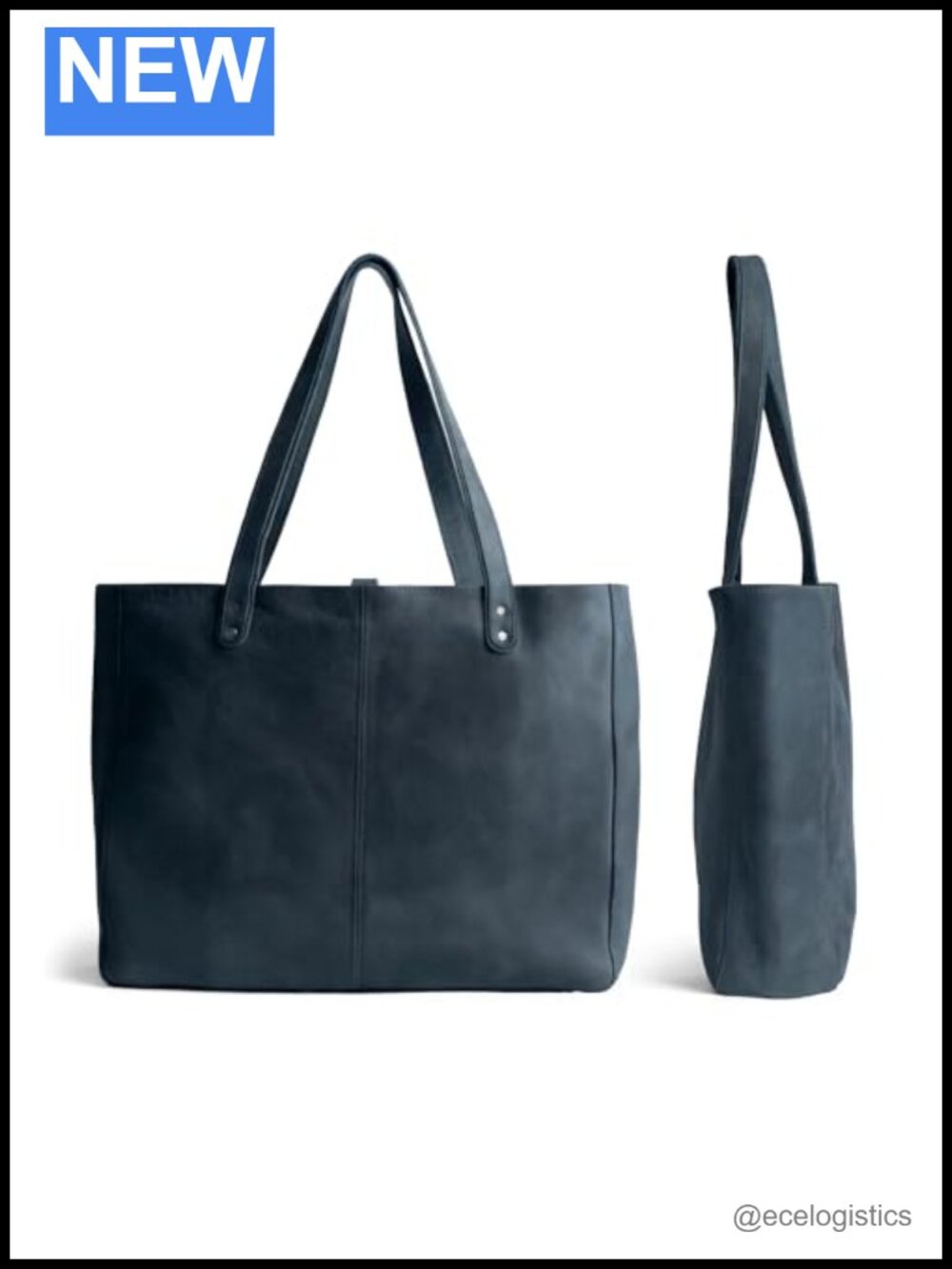 Full Grain Leather Tote Bag for Women Large Work Shoulder Purse Laptop